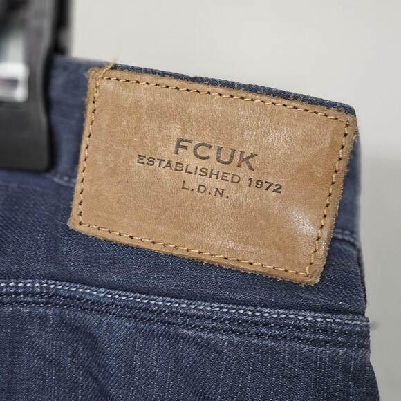 FCUK Jeans French Connection UK Button Fly Skinny W30 Dark Wash New Without Tags - Picture 14 of 16